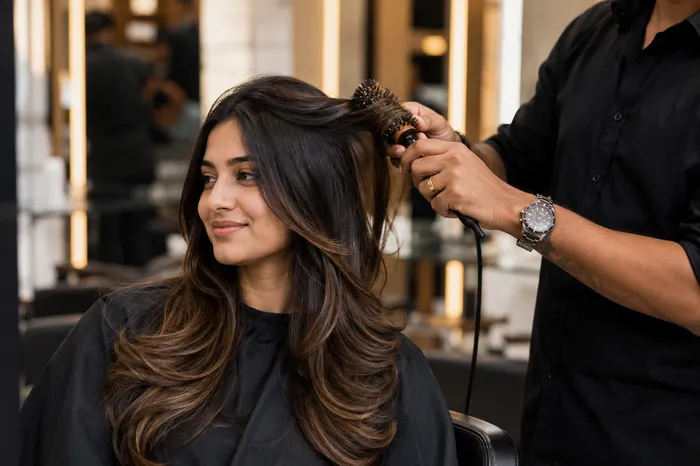 Hair styling at Brightonic, Dwarka