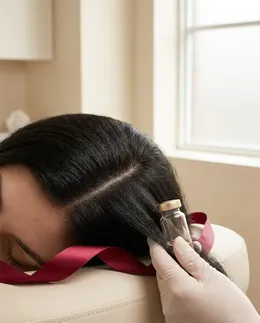 Healthy, restored hair after treatment at Brightonic, Dwarka