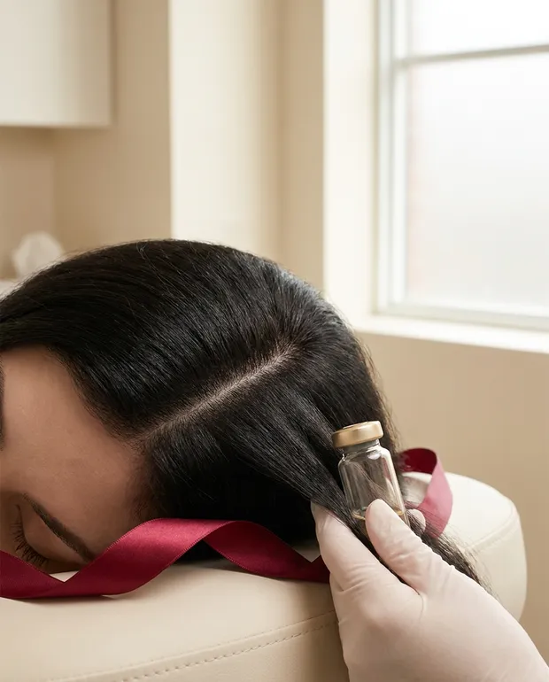 Healthy, restored hair after treatment at Brightonic, Dwarka