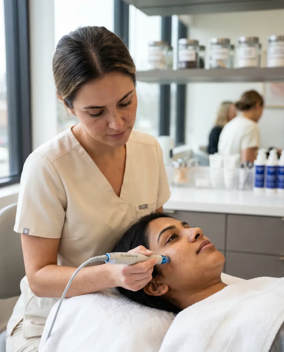 HydraFacial skin treatment at Brightonic aesthetic clinic, Sector 8 Dwarka