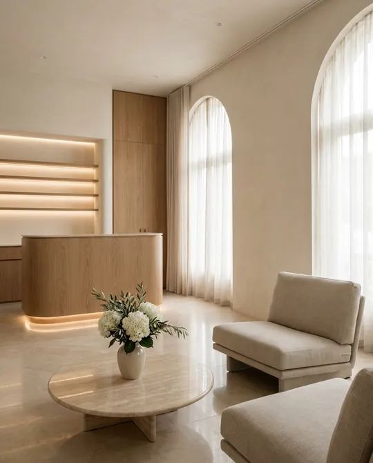 Calm, clinical interior at Brightonic, Sector 8 Dwarka