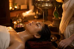 Ayurvedic Shirodhara Panchakarma therapy at Brightonic, Dwarka