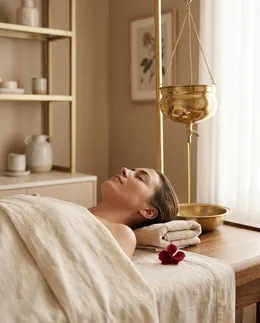 Ayurvedic Shirodhara Panchakarma therapy at Brightonic, Dwarka